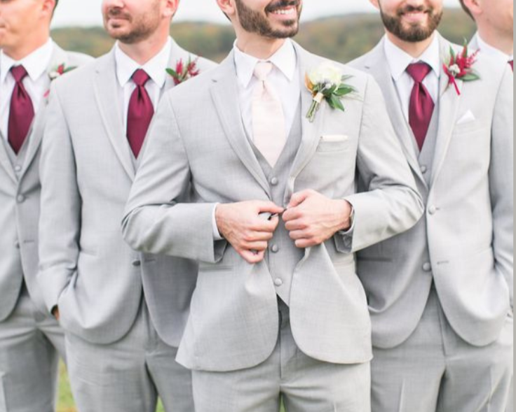Customizable Grey Three-Piece Suit in Premium Terry Rayon – Modern Elegance, Tailored to Perfection