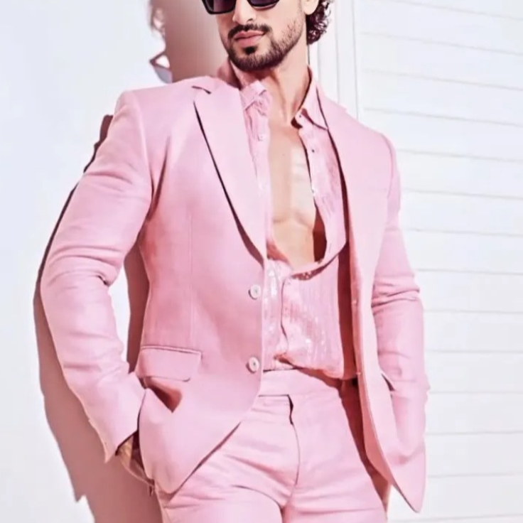 Golden Attire Custom Pink Two Piece Suit Set Bold Luxury, Tailored to Perfection