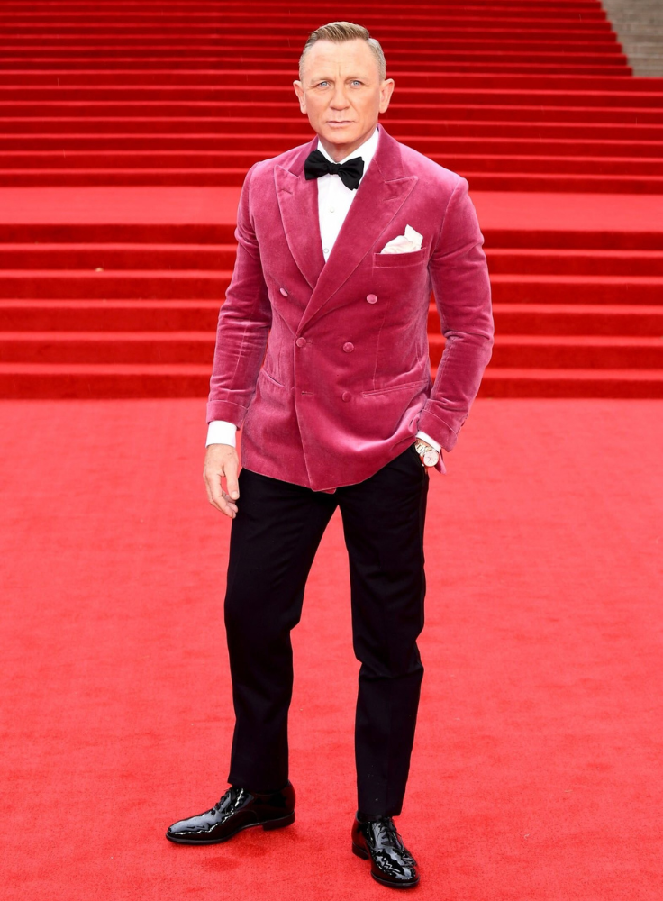 Luxury Pink Velvet Double-Breasted Suit