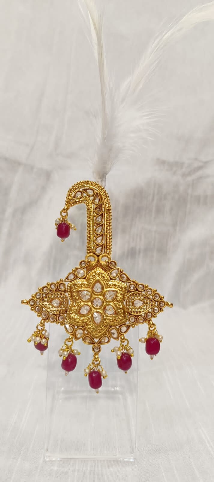 Groom Kalgi: Indian Wedding Turban Brooch