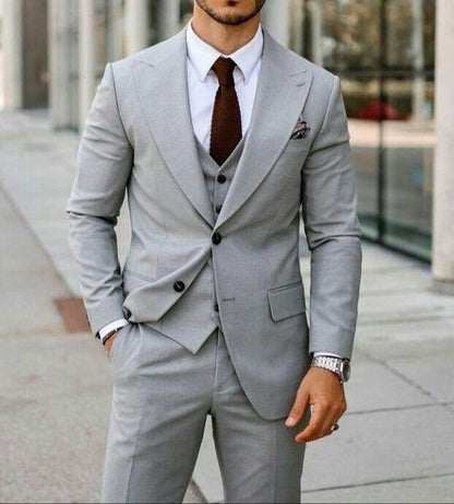 Grey Three Piece Suit Stylish Comfort for Every Occasion