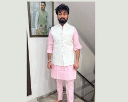 Elegant White Nehru Jacket for Timeless Style