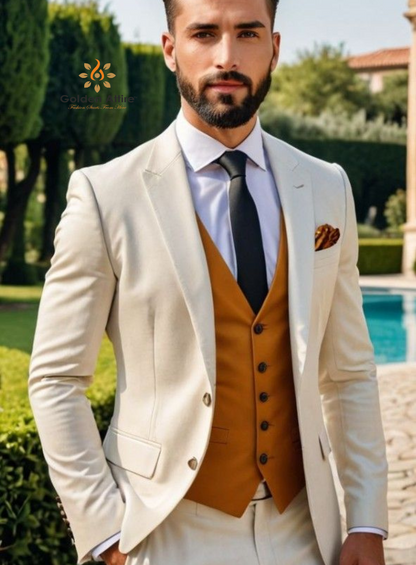 Cream Suit for men, Ivory Suits, Men Suit, Luxury and Comfort Combined