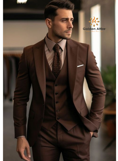 Classic Men Suit, Stylish Luxury Premium Man Suit, 3 Piece Suit, Groom wore two button, vintage suit, Bespoke Suit,