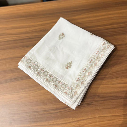 Ivory Shawl Safa Set Indian Groom Turban & Kurta Shawl for Men