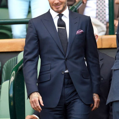 Navy Blue Men Suits, Stylish Luxury Premium Suit, Wedding Wear 2 Piece Suit,
