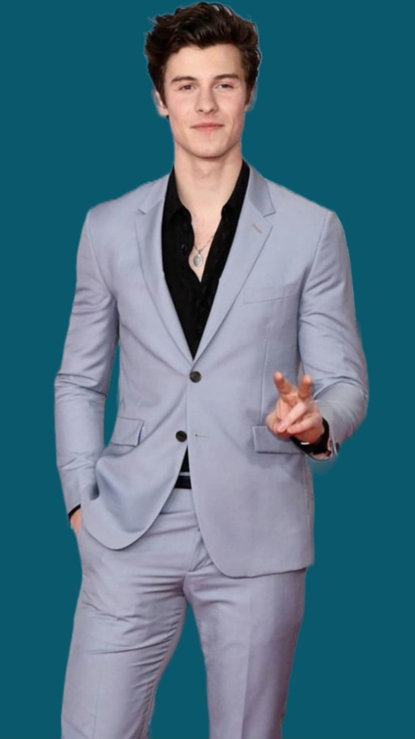 Light Gray Two-Piece Suit, Classic Fit Wedding Suit