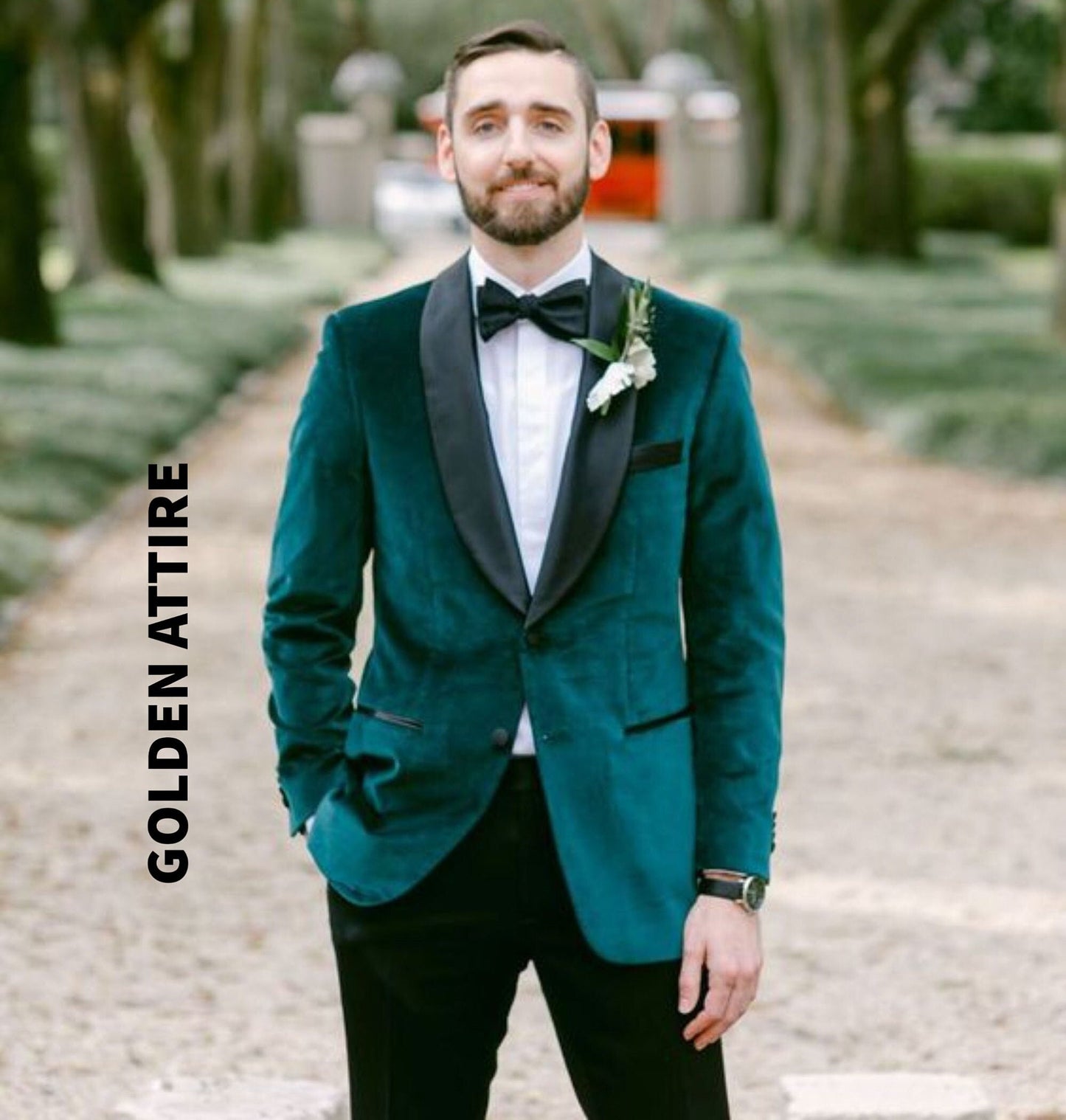 Handmade Green Velvet Smoking Jacket, Evening Party Blazer