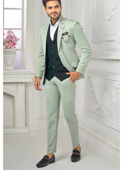 Bespoke Three Piece Suit, Custom Wedding Suit for Men