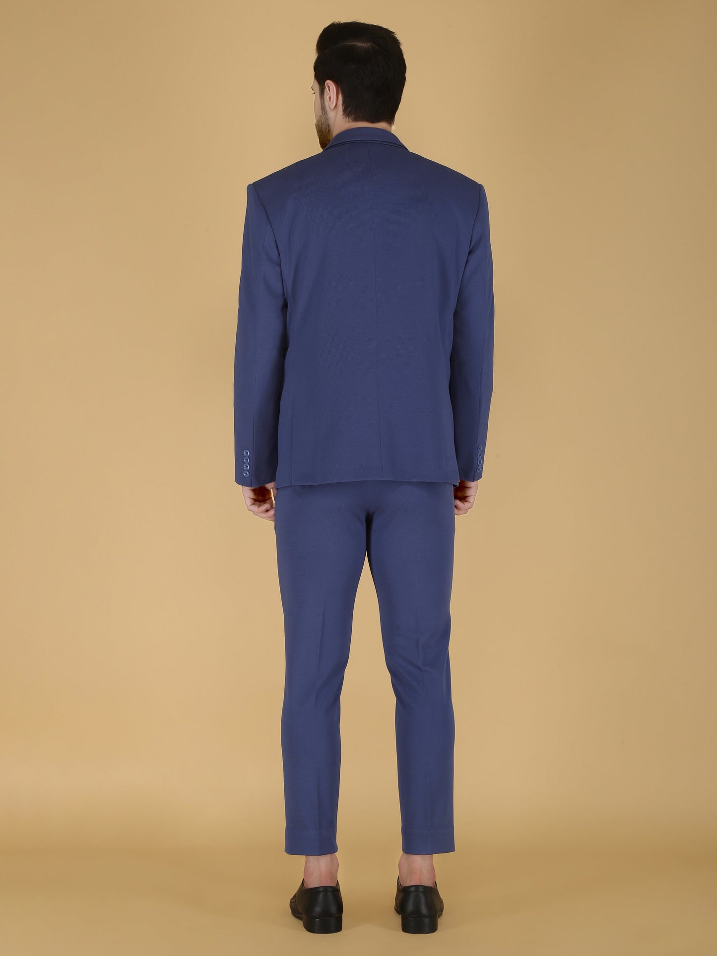 Navy Blue Slim Fit Suit: Two-Piece Handmade Wedding Groom Suit