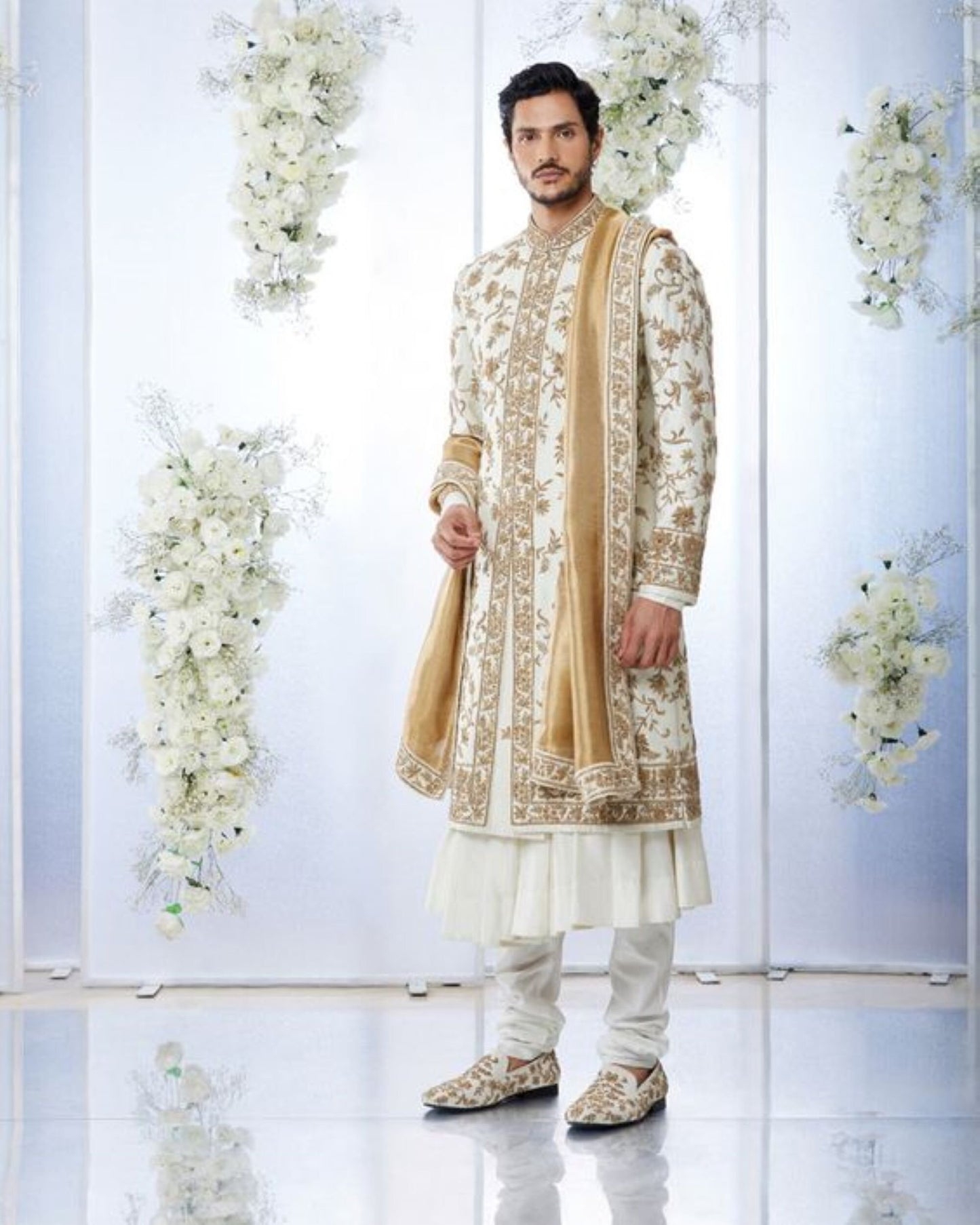 Embroidered Sherwani for Men, Luxury Ethnic Wedding Wear
