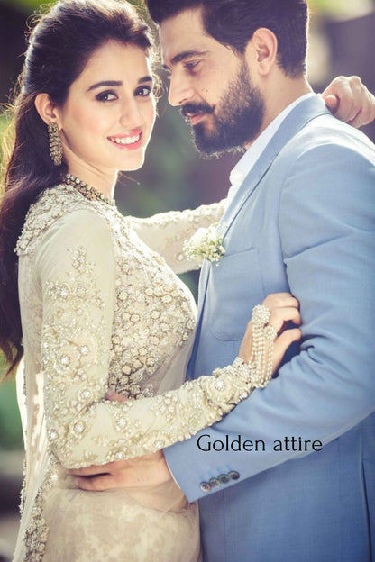 Sky Blue Two-Piece Suit: Ethnic Wedding Groom Wear