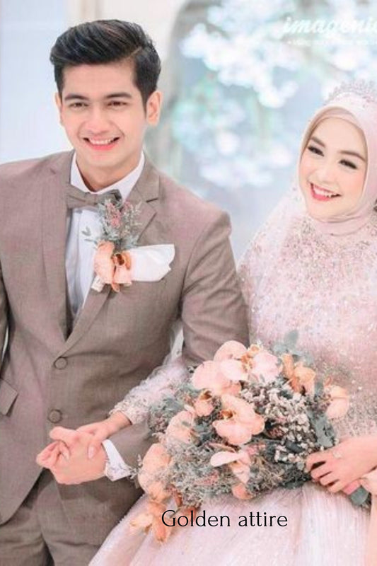 Men's Dusty Rose Wedding Suit, Two Piece Fit