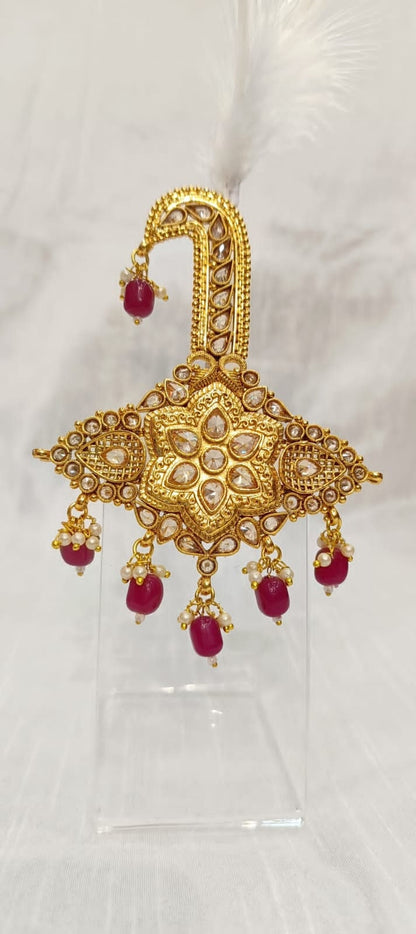 Groom Kalgi: Indian Wedding Turban Brooch