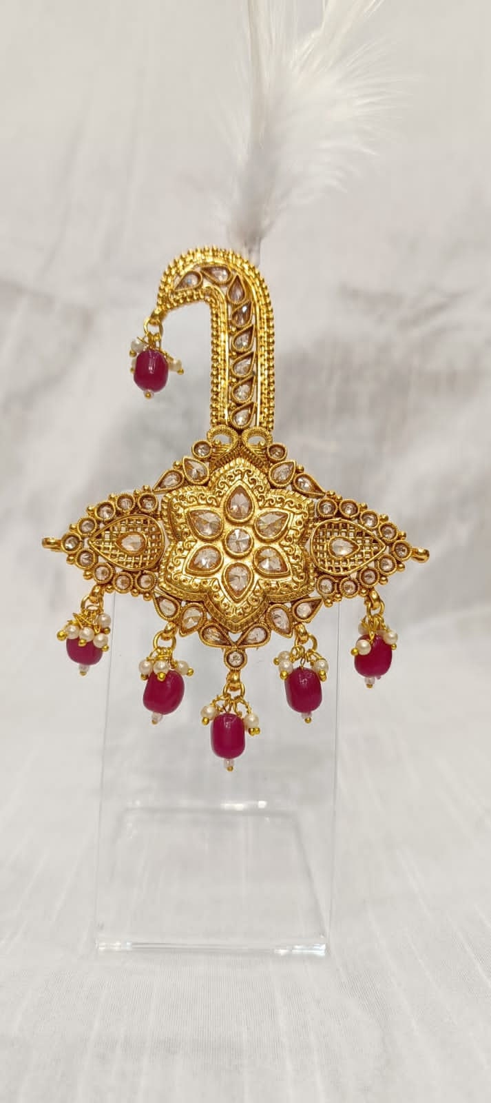 Groom Kalgi: Indian Wedding Turban Brooch