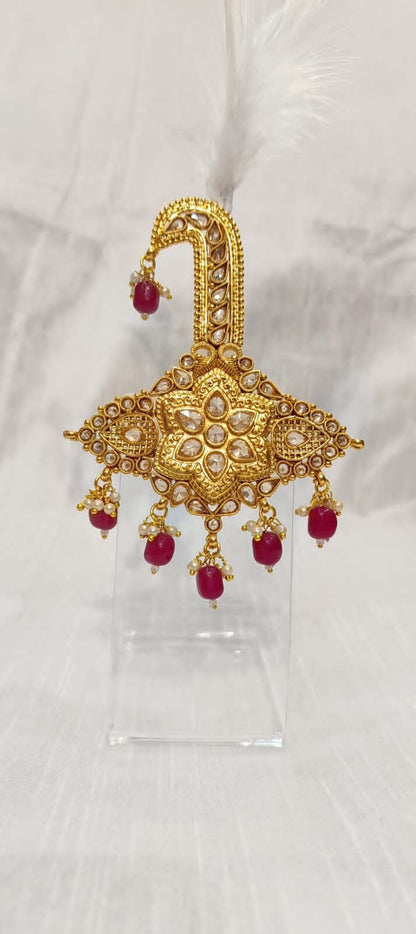 Groom Kalgi: Indian Wedding Turban Brooch