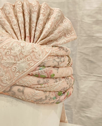 Wedding Turban & Shawl Set: Indian Groom Safa Combo
