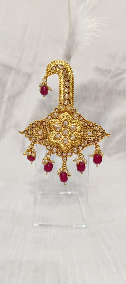 Groom Kalgi: Indian Wedding Turban Brooch