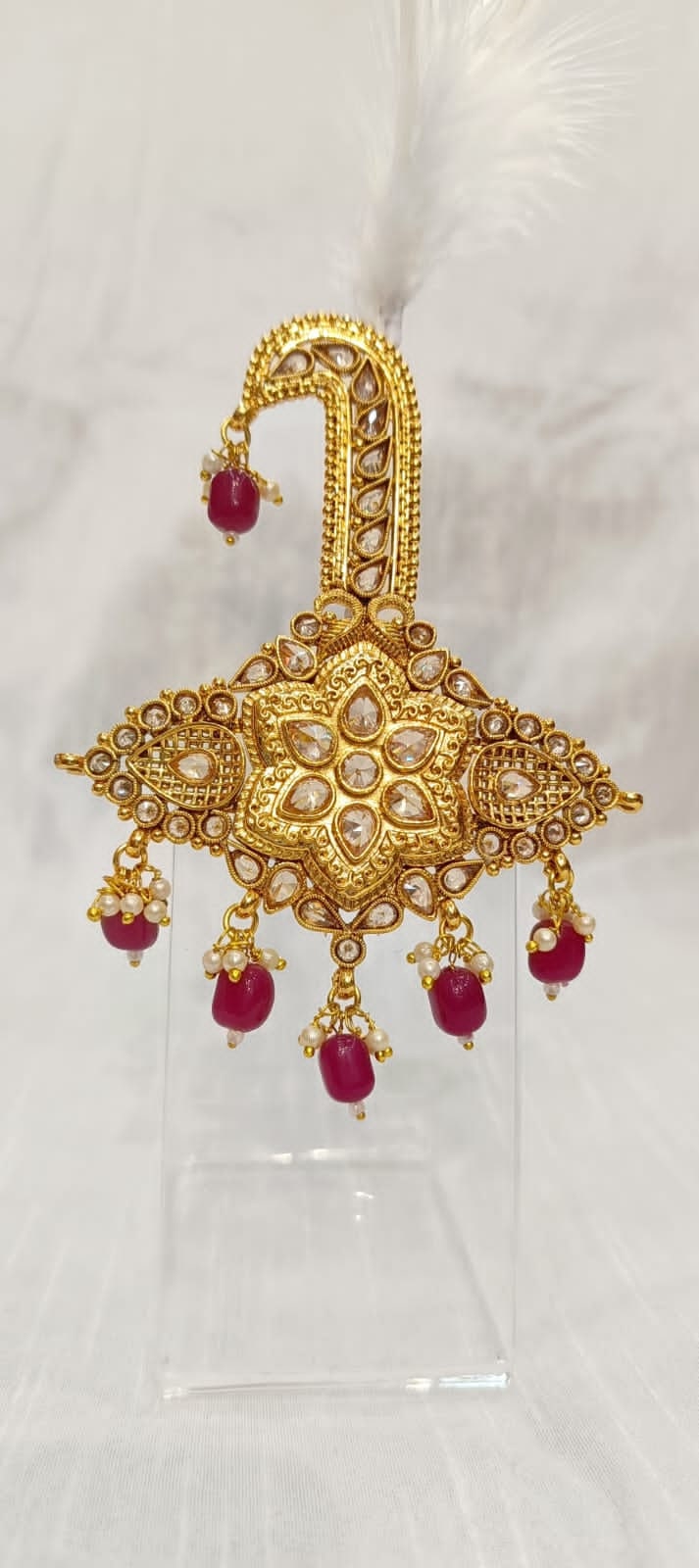 Groom Kalgi: Indian Wedding Turban Brooch