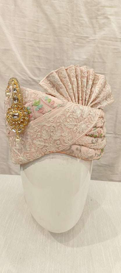 Wedding Turban & Shawl Set: Indian Groom Safa Combo