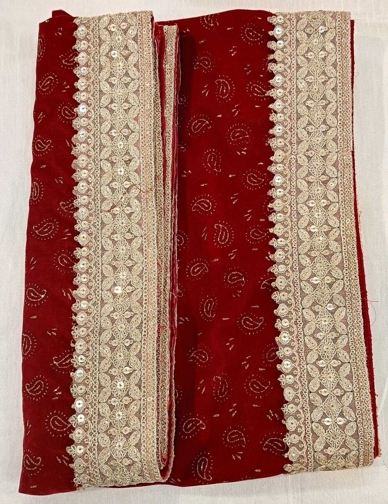 Red Wedding Turban & Shawl Set, Indian Groom Safa Combo, velvet golden print safa stole