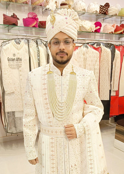 Handcrafted Groom Sherwani, Indian Wedding Outfit
