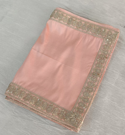 Dusty Rose Sherwani Shawl: Indian Wedding Groom Stole
