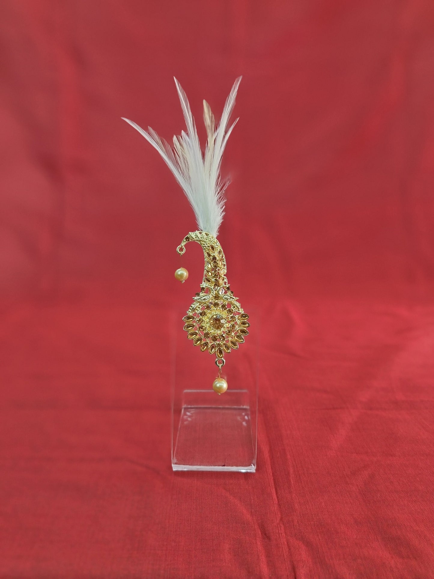 Kundan Turban Brooch, Indian Groom Kalangi Accessory