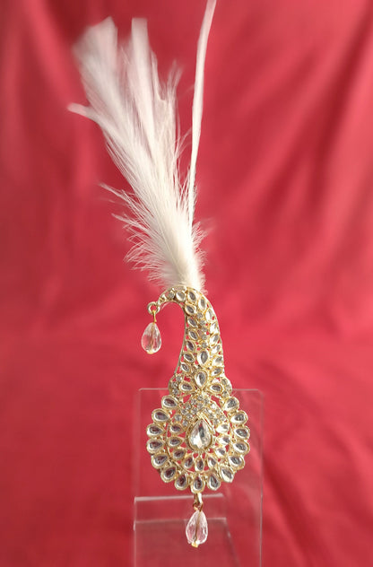 Groom Turban Brooch, Indian Wedding Safa Kilangi Accessory