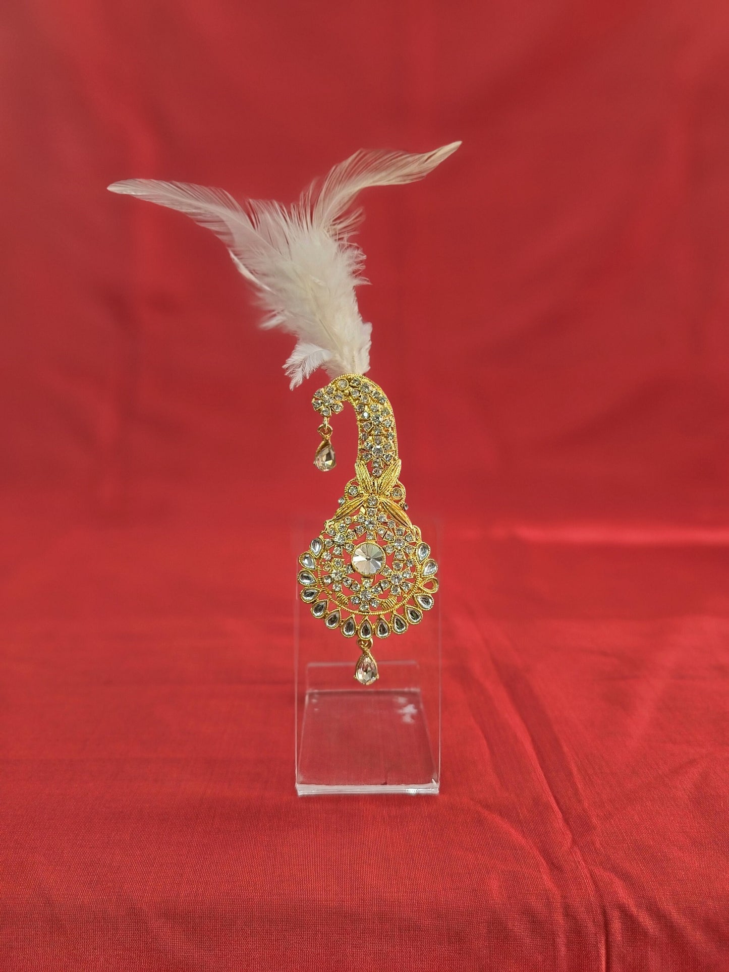 Groom Turban Brooch Indian Wedding Kilangi, Beaded Broach