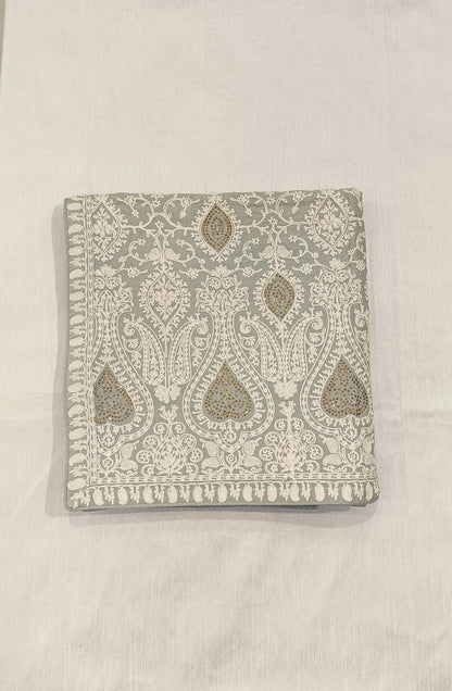 Embroidered Wedding Shawl for Groom: Indian Sherwani Stole