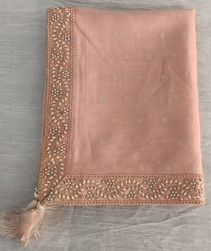 Dusty Rose Wedding Turban & Shawl Set, Indian Groom Safa