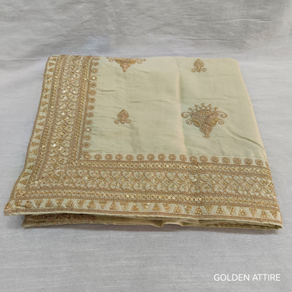 Embroidered Wedding Shawl for Men: Indian Groom Sherwani Dupatta