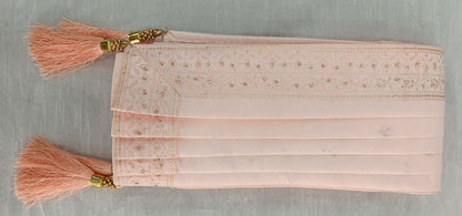Pink Wedding Turban & Shawl Set: Indian Groom Safa