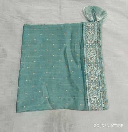 Embroidered Groom Shawl: Indian Wedding Sherwani Dupatta