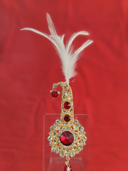 Groom Turban Brooch: Indian Wedding Kalangi Accessory