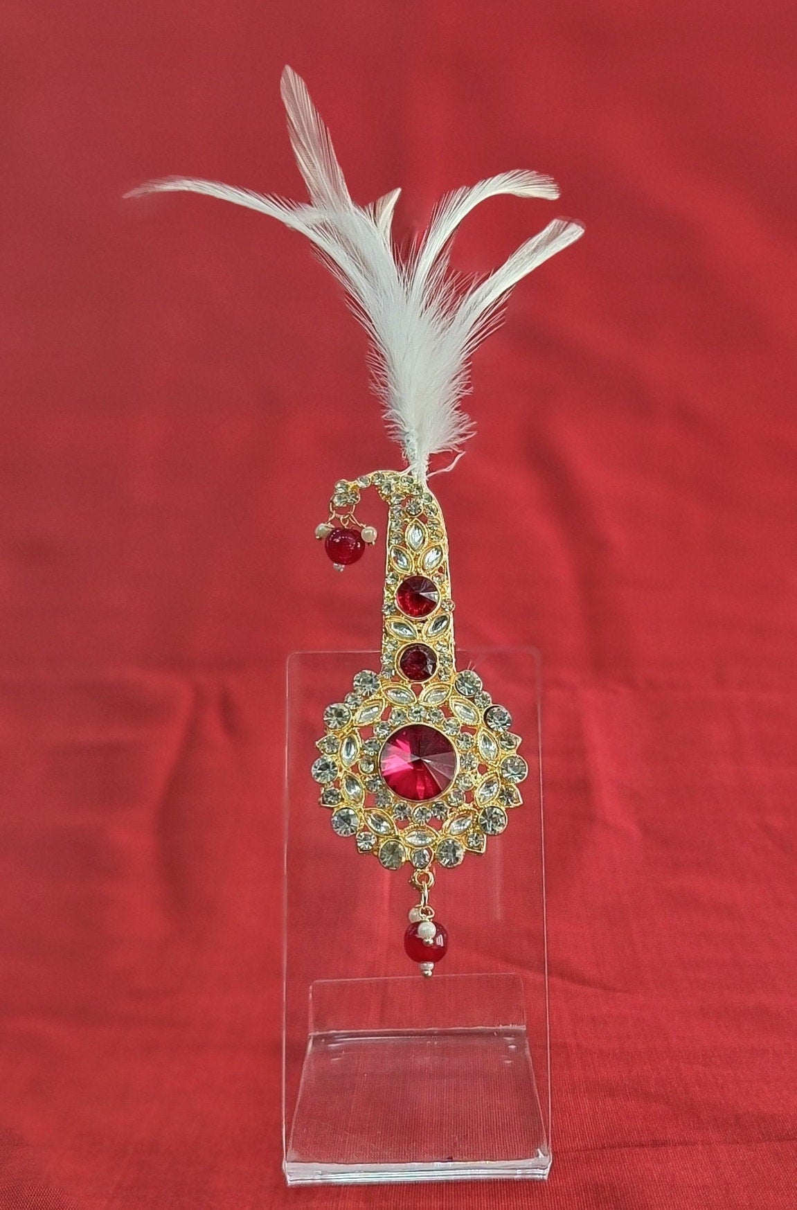 Groom Turban Brooch: Indian Wedding Kalangi Accessory