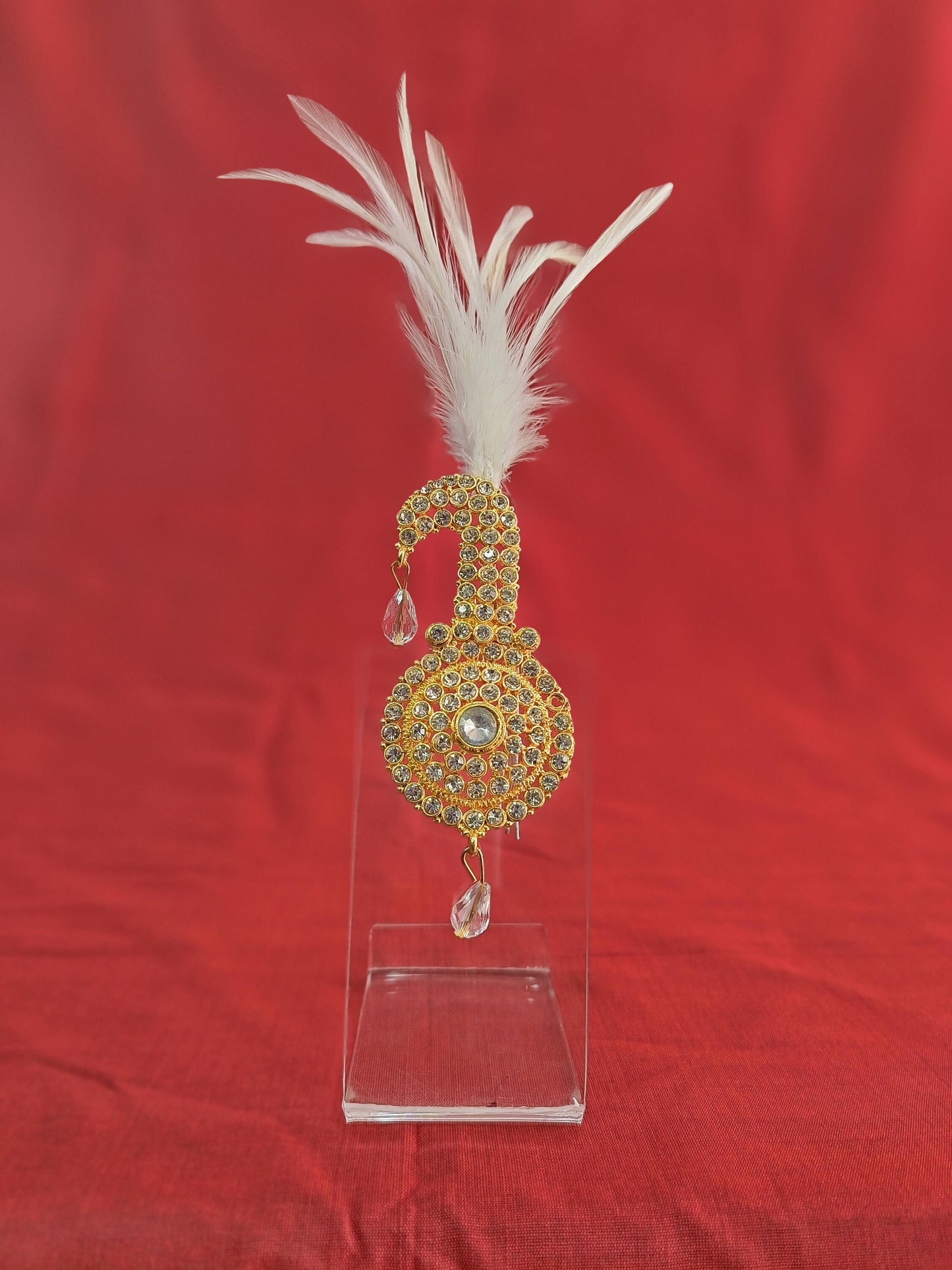 Kundan Turban Brooch, Indian Groom Kalangi Accessory