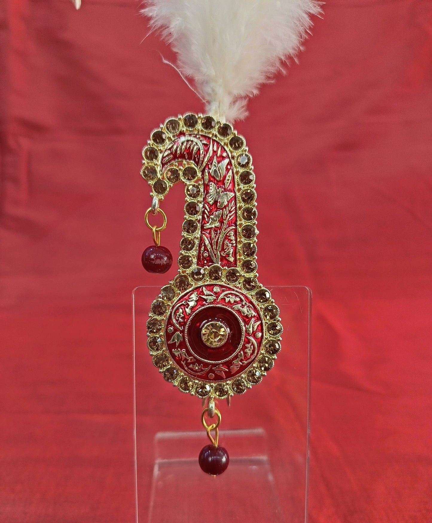 Groom Kundan Kalangi: Indian Turban Brooch