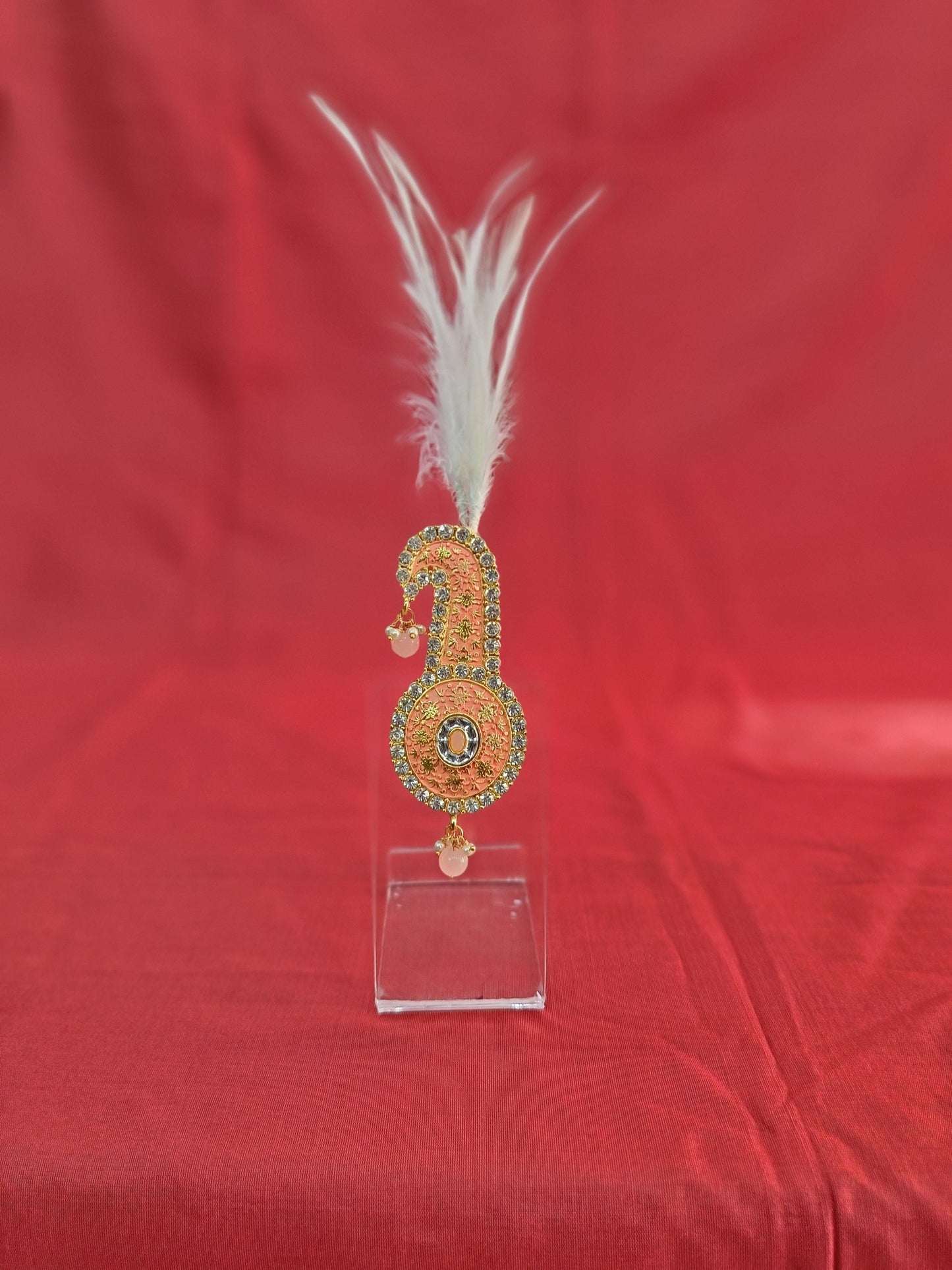 Kundan Turban Brooch, Indian Groom Kalangi Accessory