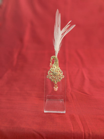 Kundan Turban Brooch, Indian Groom Kalangi Sarpech