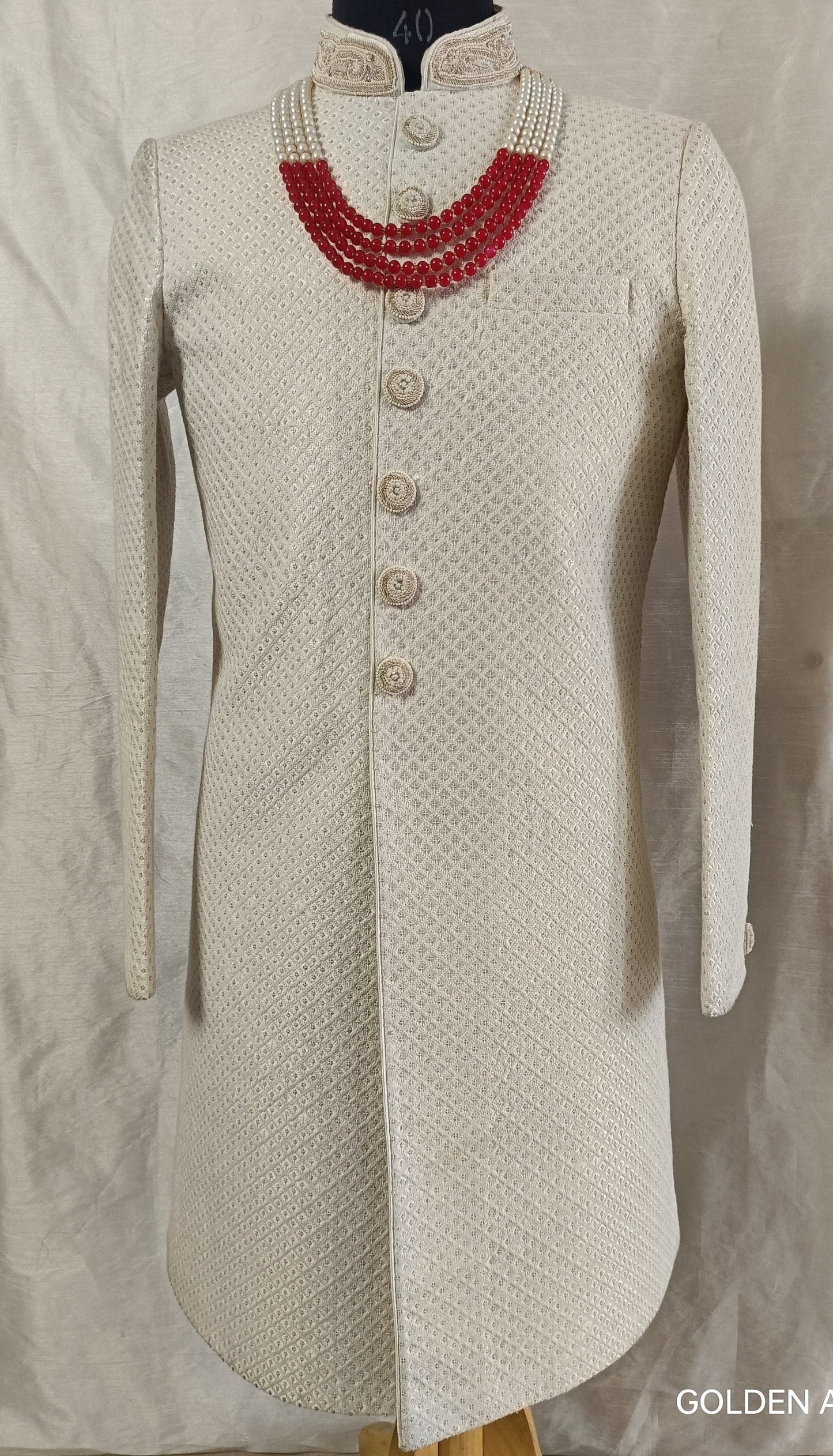 Embroidered Sherwani, Wedding Outfit, Indo Western Groom Set