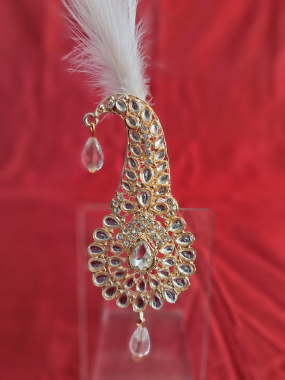 Groom Turban Brooch, Indian Wedding Safa Kilangi Accessory