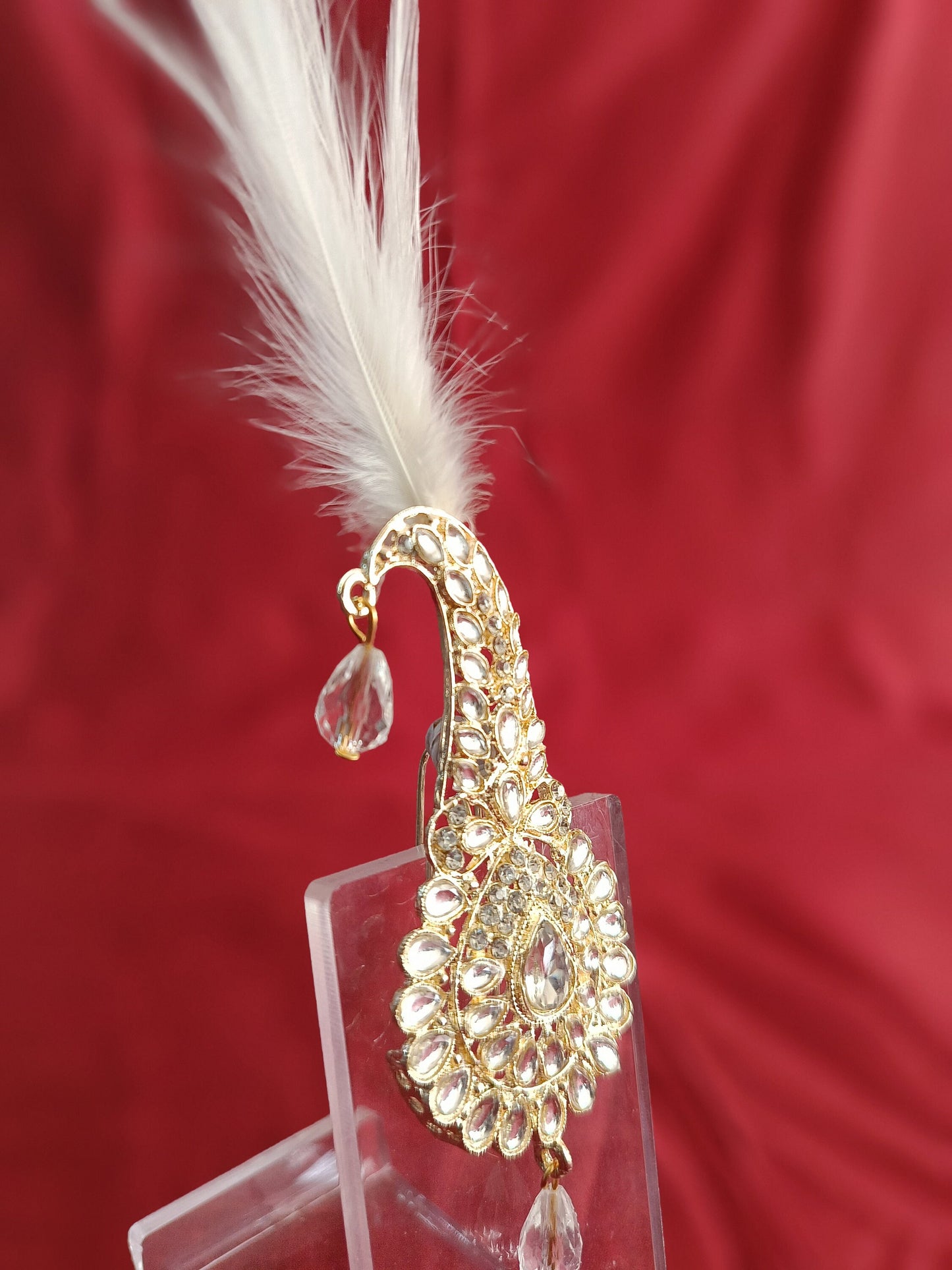 Groom Turban Brooch, Indian Wedding Safa Kilangi Accessory