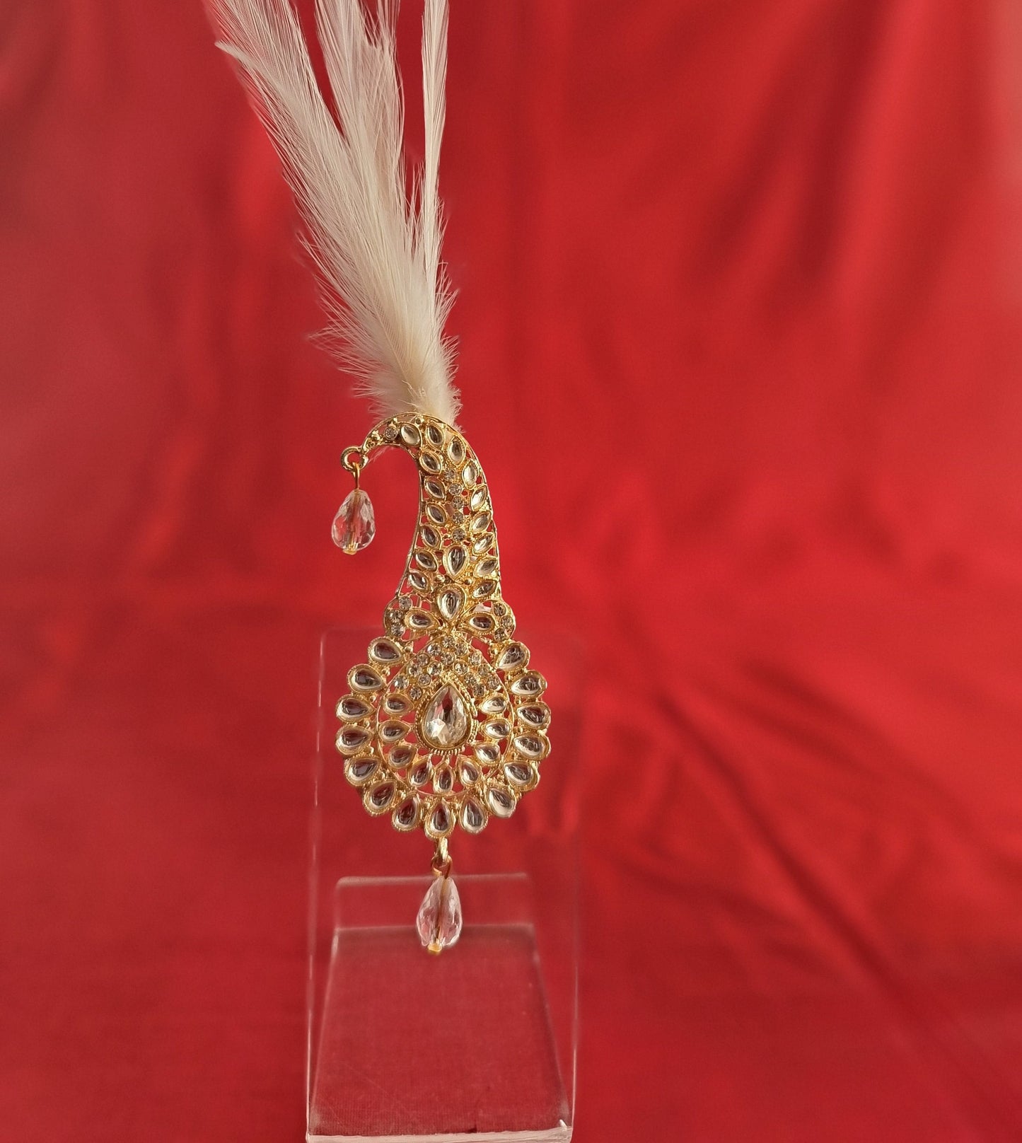 Groom Turban Brooch, Indian Wedding Safa Kilangi Accessory