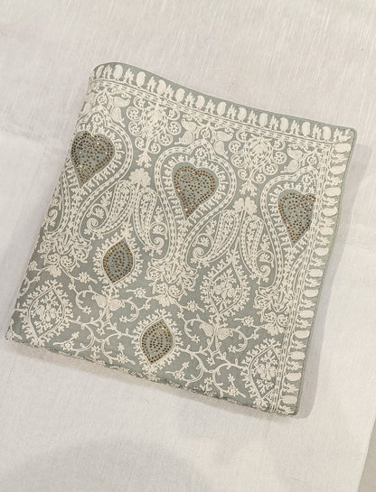Embroidered Wedding Shawl for Groom: Indian Sherwani Stole