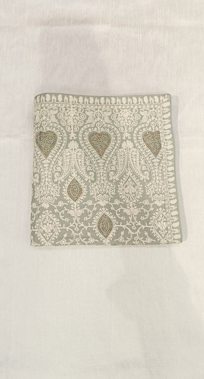Embroidered Wedding Shawl for Groom: Indian Sherwani Stole