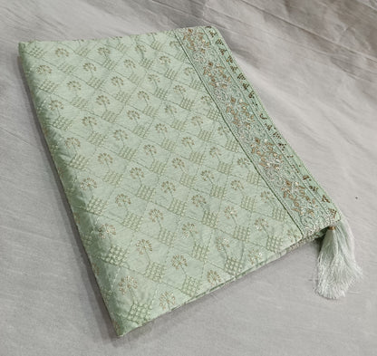 Sage Green Wedding Shawl for Men: Sherwani Dupatta
