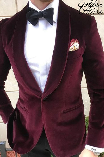 Smoking Jacket For Men, Maroon Velvet, Smoking Coats, Evening Dinner, Party Wear Coat Blazers,