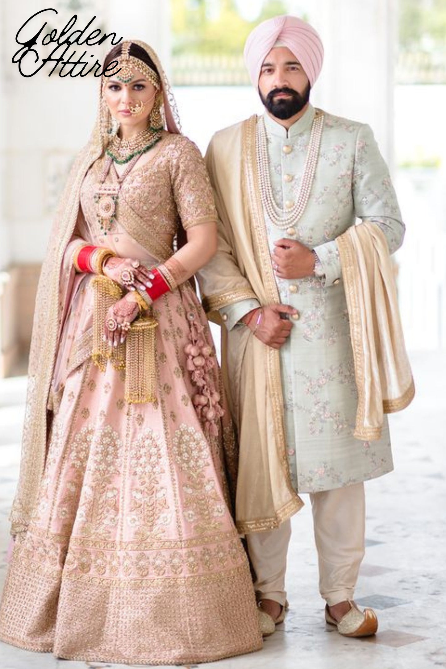 Green Sherwani for Groom: Light Wedding Dress